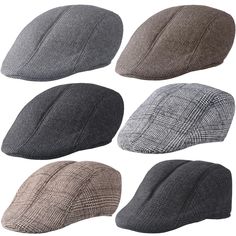 PRICES MAY VARY. What You Will Receive: the package comes with 6 pieces of men's newsboy caps in multiple colors, enough quantity to meet your needs of daily use and replacement, you can also share them with your friends and family members Comfortable to Wear: the Irish hats for men are mainly made of quality polyester with fine lining, soft and skin friendly, breathable and moisture absorbing, comfortable to touch, bringing you nice wearing experience One Size Fits Most: the newsboy cap for men Irish Hats, Irish Hat, Cap For Men, Herringbone Tweed, Men Classic, Man Hat, News Boy Hat, Newsboy Cap, Flat Cap