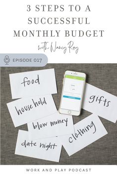 the three steps to a successful money budget