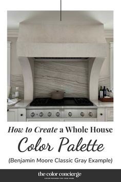 a white stove top oven sitting inside of a kitchen next to a wall mounted range