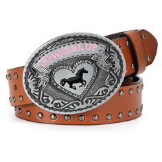 PRICES MAY VARY. Quality Material: This western style belt is made of quality faux leather with a metal buckle. Cowgirl belt features unique heart buckle design to make the outfit even more eye-catching. Vintage Western Belt: This western belt is embellished with fashion rivet to add a touch of stylish beauty to your overall look. The women's vintage western belt is a classic and timeless accessory that will definitely make you the center of attention on western themed nights. Adjustable Size: W Belts For Women Jeans, Cowgirl Belt Buckles, Themed Nights, Western Leather Belt, Cowgirl Belt, Cowgirl Belts, Cowgirl Cowboy, Vintage Cowgirl, Western Belt