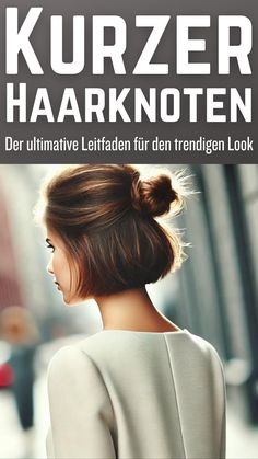 Der kurze Haarknoten ist ein stilvoller und praktischer Look, der in den letzten Jahren immer beliebter geworden ist. Egal, ob du einen eleganten Look für das Büro, einen lässigen Stil für den Alltag oder eine schicke Frisur für besondere Anlässe suchst, der kurze Haarknoten ist vielseitig einsetzbar und einfach zu stylen. In diesem Leitfaden erfährst Hair Cosmetics, Medium Length Hair Styles, Medium Length, Short Hair Styles, Hair Styles, Makeup, Hair, Beauty, Make Up