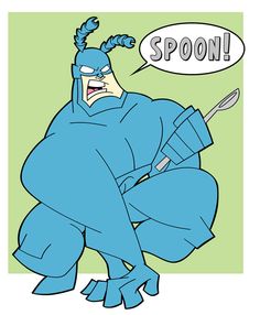 an image of a cartoon character saying spoon