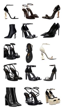 Luxury Shoes Aesthetic, Ysl Heels Outfit Ideas, Types Of Heels With Names, Ysl Heels Aesthetic, Latina Shoes, Heels Wallpaper, Elegant Shoes Heels, Pretty Heels, Luxury Heels