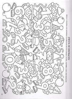 an image of a coloring book with letters and numbers on it's cover page