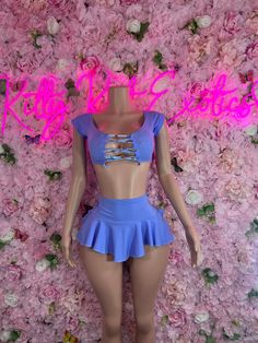 Two Piece Skirt Set Pole Outfits, Rave Skirt, Lilly Pulitzer Outfits, Skirt Two Piece, Preformance Outfits, Casual Outfit Inspiration, High Fashion Outfits, Futuristic Fashion, District Of Columbia