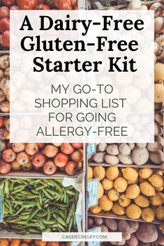 A Dairy-Free, Gluten-Free Starter Kit: My Go-To Shopping List for Food Allergies - Starlight Through The Storm - Cassie Creley's Blog Baking Substitutions, Gluten Free Food List, Pre Made Meals, Gluten Free Shopping, Gluten Free Meal Plan, Cooking Substitutions