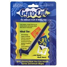 Gyro-Cut Cutting Tool in packaging Carpe Diem Planner, Paper Craft Tools, Hobby Tools, Blue Crafts, Craft Knives, Scalpel, Garage Kits, The Happy Planner, For Him Gifts