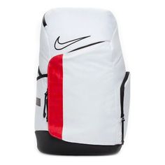 Nike Elite Pro Large Capacity Basketball schoolbag backpack White Black BA6164-100 (Unisex) Nike Elite Backpack, Elite Backpack, Basketball Backpack, Basketball Accessories, Basketball Bag, Backpack Outfit, Back To School Bags, Basketball Season, Nike Elite