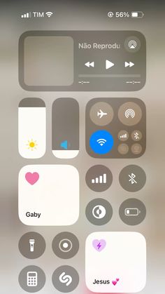 an iphone screen with various icons on it