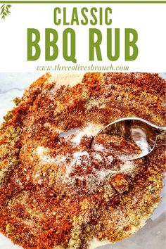 the classic bbq rub recipe is ready to be eaten