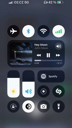 an iphone screen with various icons on it