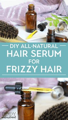 Hair Serum For Frizzy Hair, Serum For Frizzy Hair, Natural Hair Serum, Hair Serums, Natural Beauty Routine, Skin Care Routine For 20s, Diy Shampoo, Natural Beauty Tips, Frizzy Hair