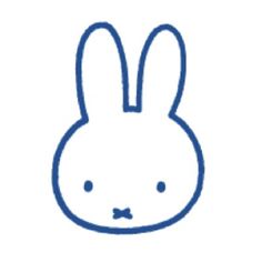 a drawing of a rabbit face with a bow tie on it's head and ears