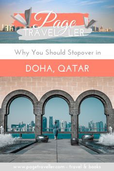 an advertisement with the words, why you should stopover in doha, qatar