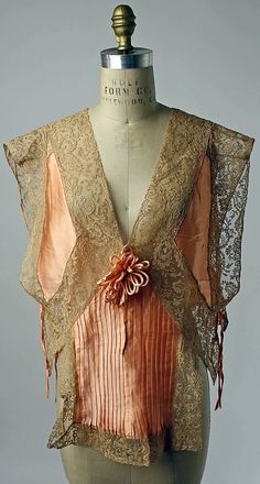 Bed Jackets, Lace Bedding, Bed Jacket, 1920 Fashion, Flapper Style, Roaring 20's, Costume Institute