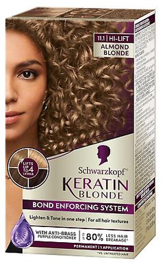 Keratin Blonde Permanent Hair Dye Almond Blonde 11.1Hi-Lift Permanent Hair Color  | eBay Almond Blonde Hair, Almond Blonde, Icy Blonde Hair Color, Bleach And Tone, Purple Conditioner, Icy Blonde Hair, Icy Blonde, Permanent Hair Dye, Permanent Hair Color