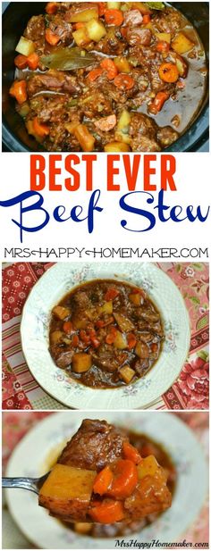 the best ever beef stew recipe with carrots and potatoes