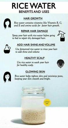 Benefits Of Rice Water, Rice Water For Hair Growth, Rice Water For Hair, Benefits Of Rice, Skin Care And Hair Care, Life Made Simple, Heian Period, Rice Water