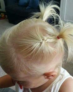 kids fashion and kids outfits #kidsfashion #kidsoutfits Styling Baby Girl Hair, Easy Toddler Hairstyles Fine Hair, Baby Hair Cut Style, Blonde Toddler Girl, Easy Toddler Hairstyles, Toddler Haircuts, Girl Hair Dos, Fast Hairstyles