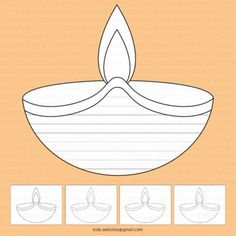 how to draw a candle step by step with pictures for kids and beginners, easy steps