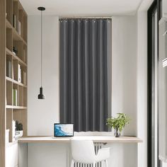 NICETOWN Blackout Door Curtains for Doorway Privacy, Accordion Closet Curtains for Door, Thermal Insulated Temporary Door Cover Room Divider Curtain, 1 Panel, Grey The door curtain is an elegant and durable folding door curtain that is designed with multiple features to enhance its functionality, design, and care. One unique feature of this closet door curtain is its accordion-style pleated folds, which give it a neat pinch pleat look. This door curtain exudes elegance and sophistication, making Curtain Closet Doors, Kitchen Door Curtains, Curtains For Door, Curtain Closet, Temporary Door, Curtains For Closet Doors, Functionality Design, Closet Doors Sliding, Accordion Doors