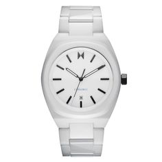 Men's Ceramic Watches By MVMT. Lightweight, Scratch Resistant Men's 70’s Inspired Shaped Watch Built With Advanced Ceramic. Fusion Polished And Brushed White Ceramic Watches For Men By MVMT. | Odyssey II Ceramic — Fusion White Ceramic Men’s Watches | MVMT Advanced Ceramics, Ceramic Watch, White Ceramics, For Men, Ceramics, White