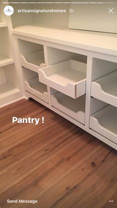 Pantry pull out drawers Pantry Pull Out Drawers, Gömda Rum, Pantry Goals, Pantry Designs, Amazing Rooms, House Pantry, Pantry Drawers, Pantry Room, Organized Pantry