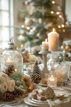 Charming French Country Christmas Decor Ideas Neutral Country Christmas Decor, French Country Christmas Kitchen, French Cottage Christmas Decor, French Country Christmas Decor Ideas, Christmas Vignettes Ideas, Cottage Christmas Aesthetic, Timeless Christmas Decor, Farmhouse Glam Christmas Decor