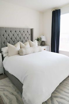 undefined White King Size Bed, Make A Bed, Making Your Bed, Sophia Lee, Fluffy Comforter, Hotel King, Euro Pillows, King Size Comforters, Apartment Budget