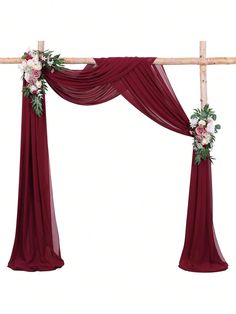 an arch decorated with flowers and greenery for a wedding ceremony or special occasion, isolated against a white background