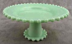 Jadeite Cake Stand Vintage Cake Plates, Cake Pedestal, Pedestal Cake Plate, Serving Stand, Vintage Cake Stands, Cake Platter, Dessert Aux Fruits, Cake Carrier