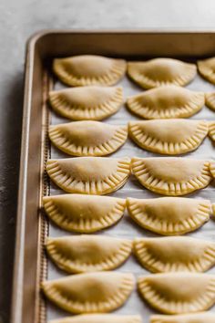 some ravioli on a baking sheet ready to go into the oven