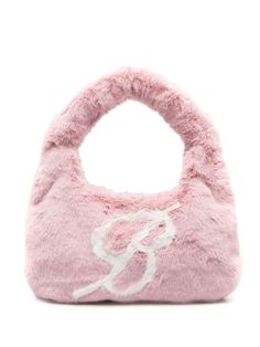 Faux Fur Top, Faux Fur Bag, Fur Top, Fur Bag, Pink Faux Fur, Pretty Bags, Cute Bags, Tote Bag Design, Pink Bag