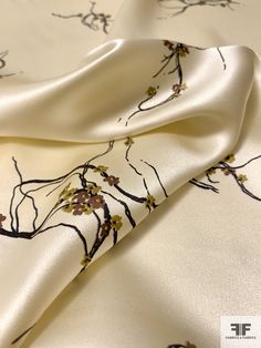 SKU: 12540 Content: 100% Silk Color: Cream / Black / Brown / Olive Width: 44 inches This fabric is a last cut and no longer in production. Once sold out, we are unable to get more. Luxury Floral Embroidered Tissue Silk Fabric, Luxury Silk Fabric For Wedding, Luxury Floral Print Tissue Silk Dupatta, Silk Satin Fabric Floral, Luxury Cream Tissue Silk Dupatta, Black Madonna, Backyard Layout, Printed Silk Fabric, Print Design Fashion