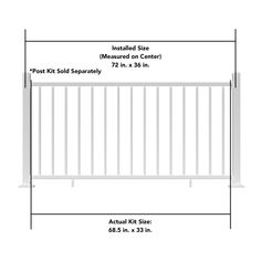 the measurements for a baby gate