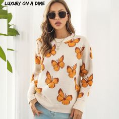 Embroidery Collar, Butterfly Sweater, Butterfly Animal, Poncho Pullover, Acrylic Decoration, Layering Ideas, Sweaters Knitted, Winter Knit Sweater, Pullover Mode