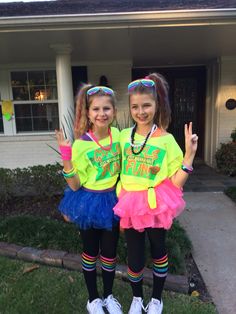 Cute 80s Costumes, High School Decades Day, 89s Costume Ideas, 80 S Costume, Decades Day Outfits Kindergarten, Kids 80’s Costume, 80s Fashion Spirit Week, 80s Dance Costume, 80s Decade Day Outfits Spirit Week