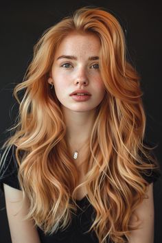 Strawberry Blonde Hair Ideas, Eva Hair, Blonde Hair Ideas, Book Edits, Hair 2024, Hair Fall, Strawberry Blonde, Fall 2024