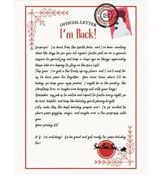 Elf on the Shelf "I'm Back" Letter | Fun and Festive Holiday Printable | Personalized Option Bring the magic of the North Pole to your home with this playful and heartwarming Elf on the Shelf "I'm Back" letter! Perfect for surprising your little ones as their favorite Elf returns for another holiday season full of fun, magic, and holiday cheer. Features: A joyful, mischievous letter from your Elf to kick off the holiday fun Hints at surprises and playful hiding spots to keep kids excited all season long Instant download, easy to print at home Option to personalize with your family's name and Elf's name for that extra special touch Why You'll Love It: This letter brings the wonder of Christmas straight from the North Pole into your home! Whether your Elf is playful or sweet, this letter set Elf On A Shelf I'm Back Letter, Elf On The Shelf Im Back Ideas Letters, Elf Coming Back Letter, Elf I’m Back Letter, Elf On The Shelf I’m Back Letter, I’m Back Elf On The Shelf Letter, We’re Back Letter Elf On The Shelf, Elf On The Shelf Im Back Letter, Elf On A Shelf I’m Back Letter