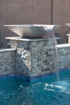 Angel | Waterfall | NPT Pool Tile Angel Waterfall, Waterline Tile, Pool Tile Designs, Pool Makeover, Florida Pool