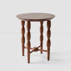 Leela Wood Side Table – The Citizenry The Citizenry, Turned Leg, Interior Define, Night Cap, Side Table Wood, Accent Table, Timeless Style, Table Furniture