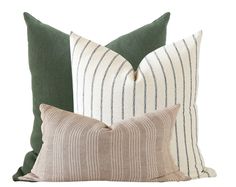 three pillows and one pillow with the words pillow combination 12 on it in white lettering