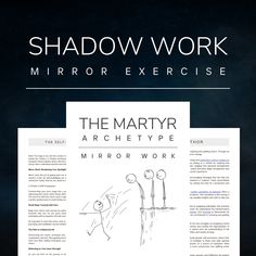 the poster for shadow work checklist