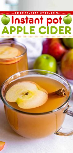 Warm up with a mug of this Instant Pot Apple Cider! This classic yet easy apple recipe is sweetened with maple syrup and tastes fresh and delicious! This homemade drink also makes an easy Fall drink recipe! Apple Cider Recipe Instant Pot, Crock Pot Apple Cider Easy, Homemade Apple Cider Instant Pot, Apple Cider With Apple Juice Easy, Apple Cider Alcohol, Homemade Apple Cider From Apple Juice, Fall Drink Recipes, Best Apple Recipes