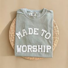 Church Merch Ideas, Church Tshirt Designs, Wwjd Shirt, Worship Leader Outfit Women, Christian T Shirt Ideas, Worship Team Outfits, Worship Leader Outfit, Church Merch, Christian Concert