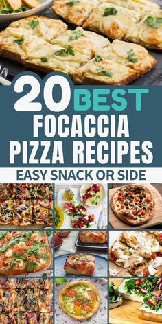 20 best focaccia pizza recipes easy snack or side