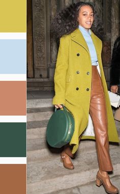 Pantone Outfit, Camel Color Outfits, Color Trends Fashion, Beige Outfit