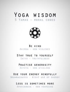 an advertisement for yoga with the words, yoga wisdom