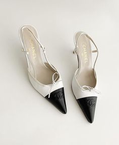 Slingback Kitten Heels, Chanel Shoes Heels, Chanel Style, Slingback Heels