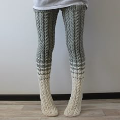 Season:Winter,Fall; Gender:Women's; Quantity:1 Pair; Style:Casual,Vacation; Occasion:Home,Daily,Holiday; Material:Knit; Function:Casual / Daily,Elastic,Warm; Pattern:Color Block,Retro; Design:Long,Patchwork,Knitted; Listing Date:09/08/2023; Decor:Plain; Type:Thick Winter Warm Socks,Stockings Leg Warmers Crochet Pattern, Stockings Socks, Socks Outfit, Cable Knit Socks, Twist Weave, Sock Organization, Crochet Leg Warmers, Over Knee Socks, Handmade Socks